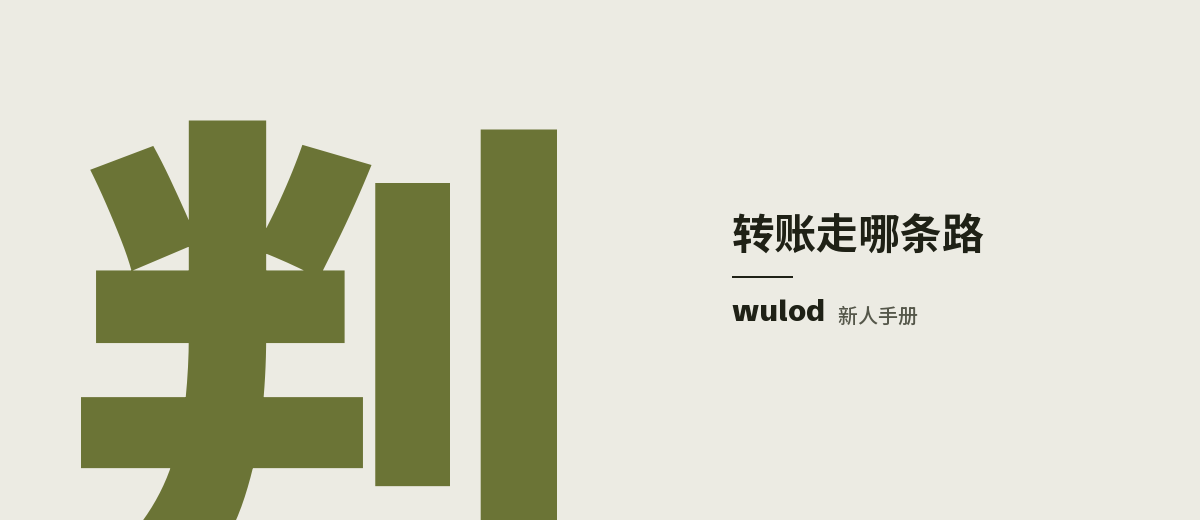 「转 USDT 给别人：先判断走哪条路」封面：wulod 新人手册